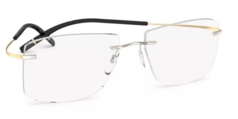 Silhouette TMA The Icon Gold Edition Demo Rimless 5539 Eyeglasses - view 2